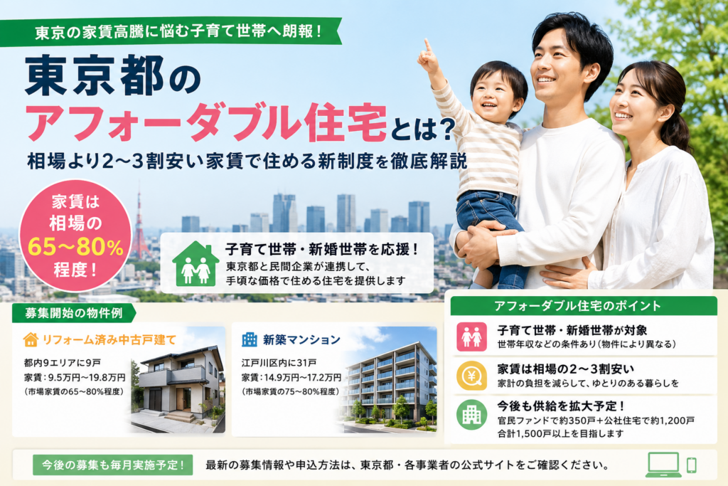 アフォーダブル住宅、東京