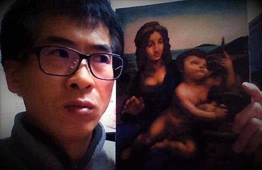 レオナルド・ダ・ヴィンチの「糸巻きの聖母」模写完成。