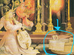 天使の合奏と聖母子_グリューネヴァルト