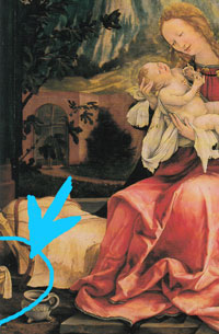 天使の合奏と聖母子_グリューネヴァルト