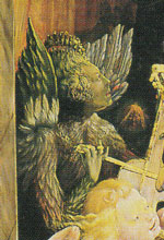 天使の合奏と聖母子_グリューネヴァルト